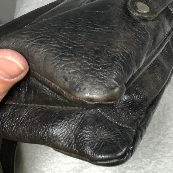 Bed Stu Ziggy Black Leather Crossbody Belt Bag - Picture 11 of 16